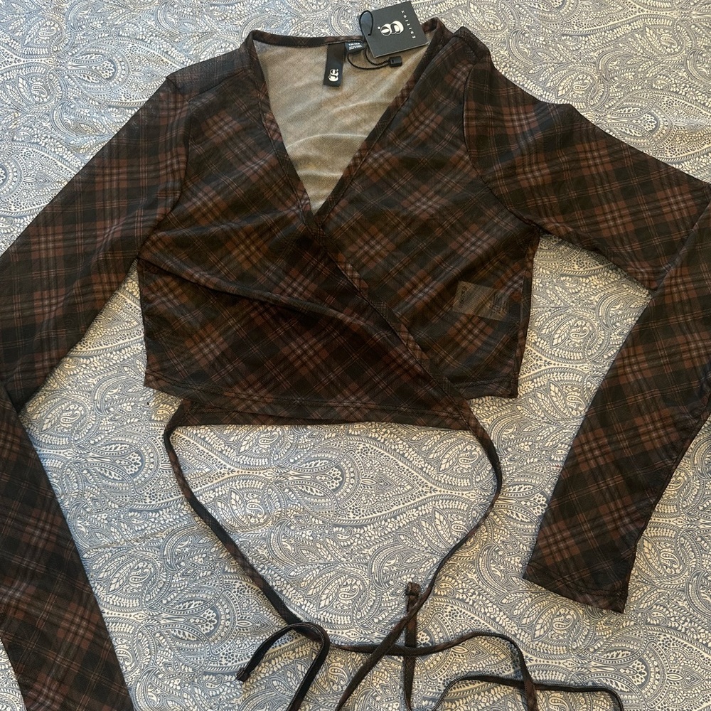 Sheer Brown Top